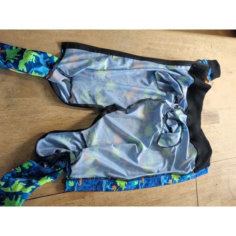 Dog Surgical Recovery Suit One Piece Dog Cone Alternative‎ Dinosaur XL